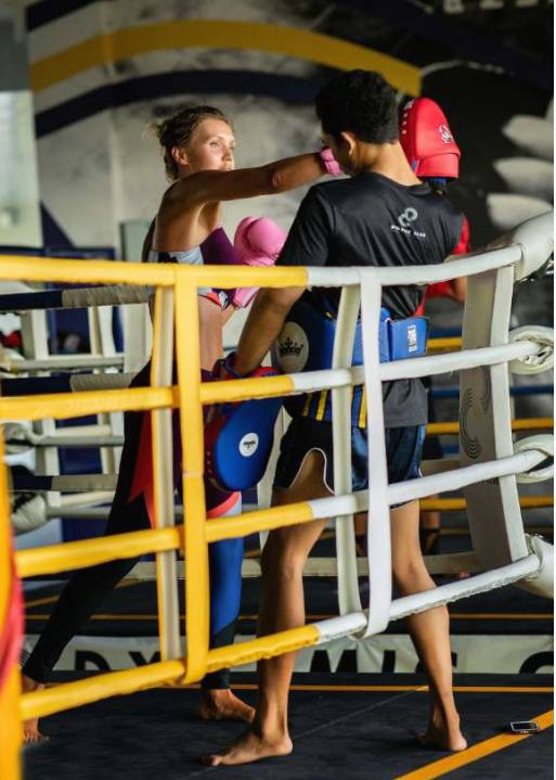 Séance de boxe